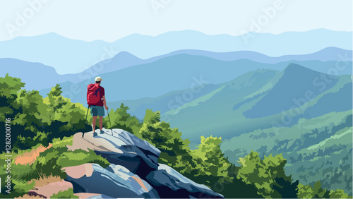 Mountain Adventure on the Appalachian Trail.eps