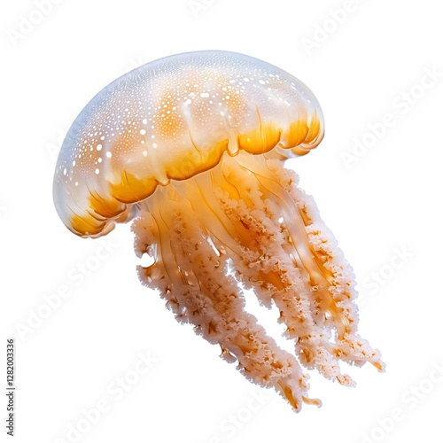 1 jellyfish isolated on transparent background
