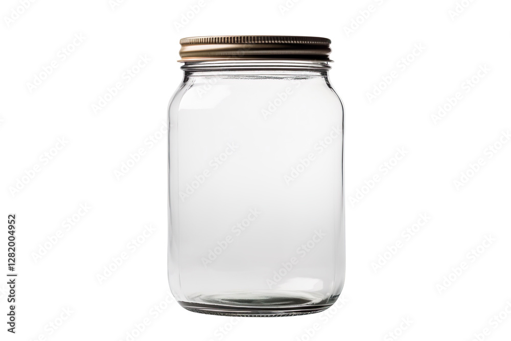 Empty blank jar isolated on transparent background Empty blank jar isolated on transparent background