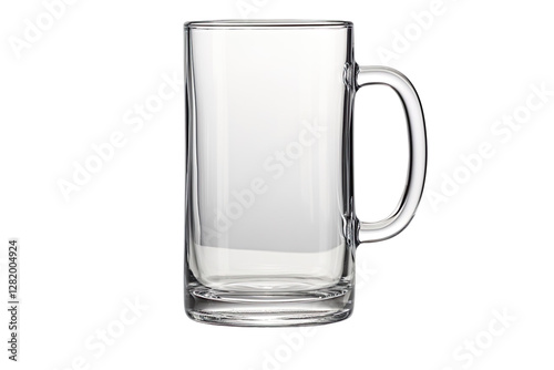 Empty beer glass stein or mug isolated on transparent background