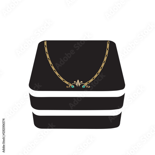 Elegant jewelry necklace, jewellery diamond decoration, eps10