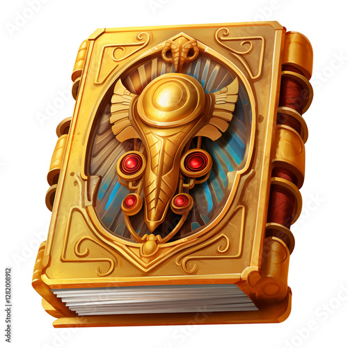 Egyptian ancient book golden 
