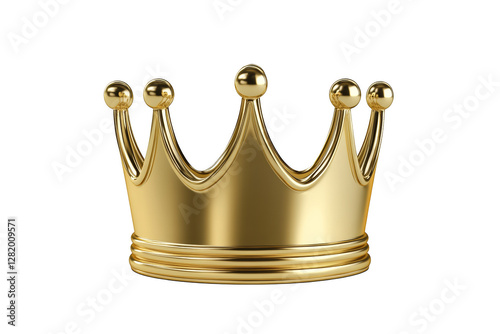 golden crown isolated on white