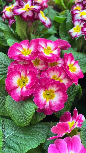 primrose pink flower bloom spring