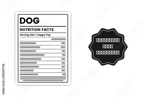 dog nutrition facts,dog nutrition facts label template
