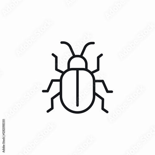 bug zoom icon sign vector