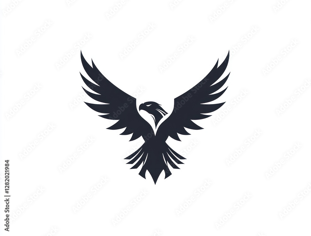 Obraz premium Majestic Eagle Soaring Wings Spread Wide