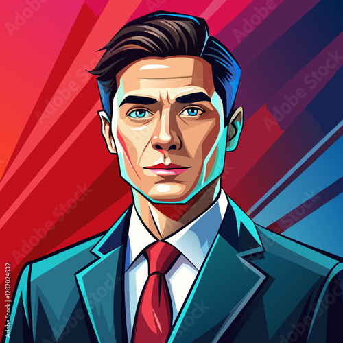businessman in suit and tie