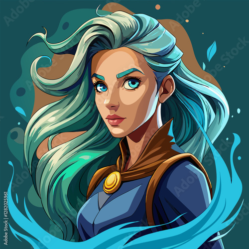 3d character heroin nice portrait 