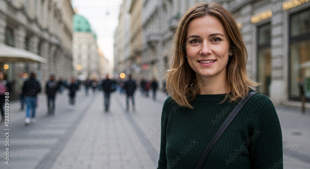 Fototapeta premium photorealistic portrait of a woman from Austria