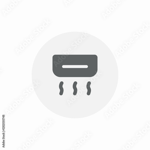 air conditioner appliance icon sign vector