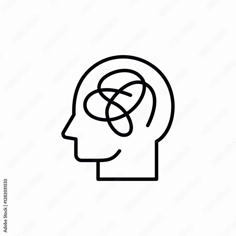 confused thought icon sign vector