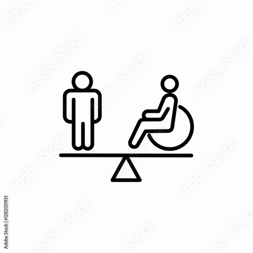 equality accessibility icon sign vector