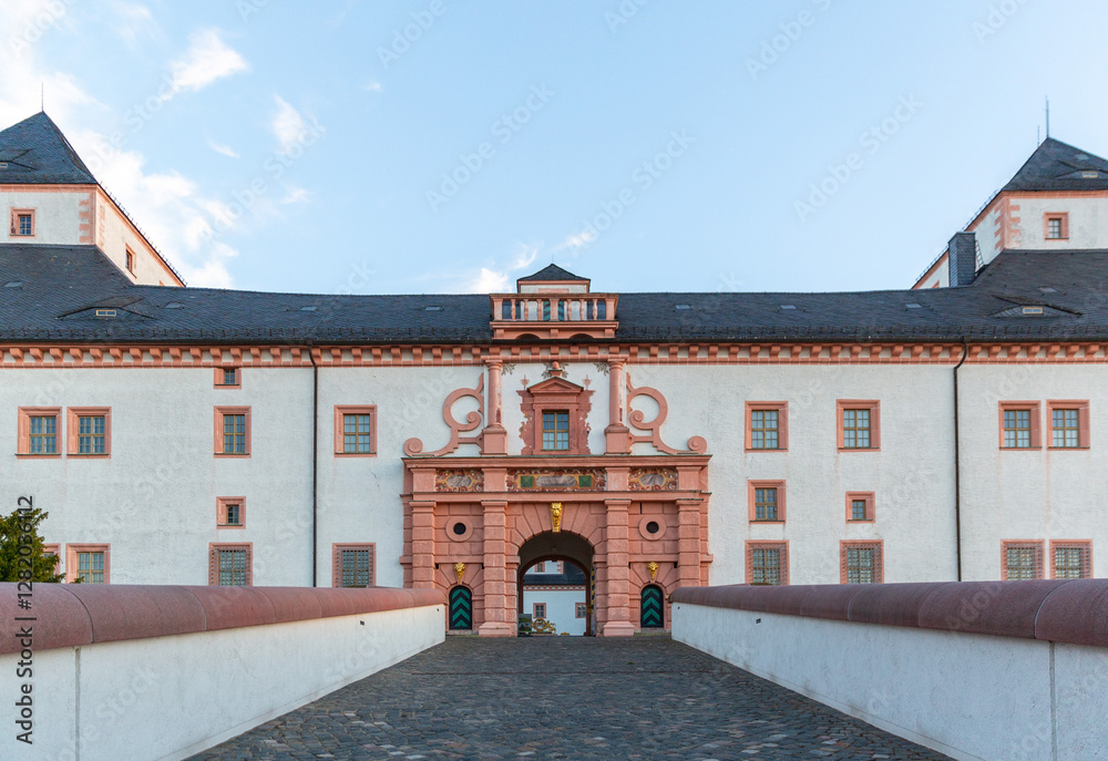 View of Augustusburg Hunting Lodge on the northern edge of the Ore Mountains, Germany