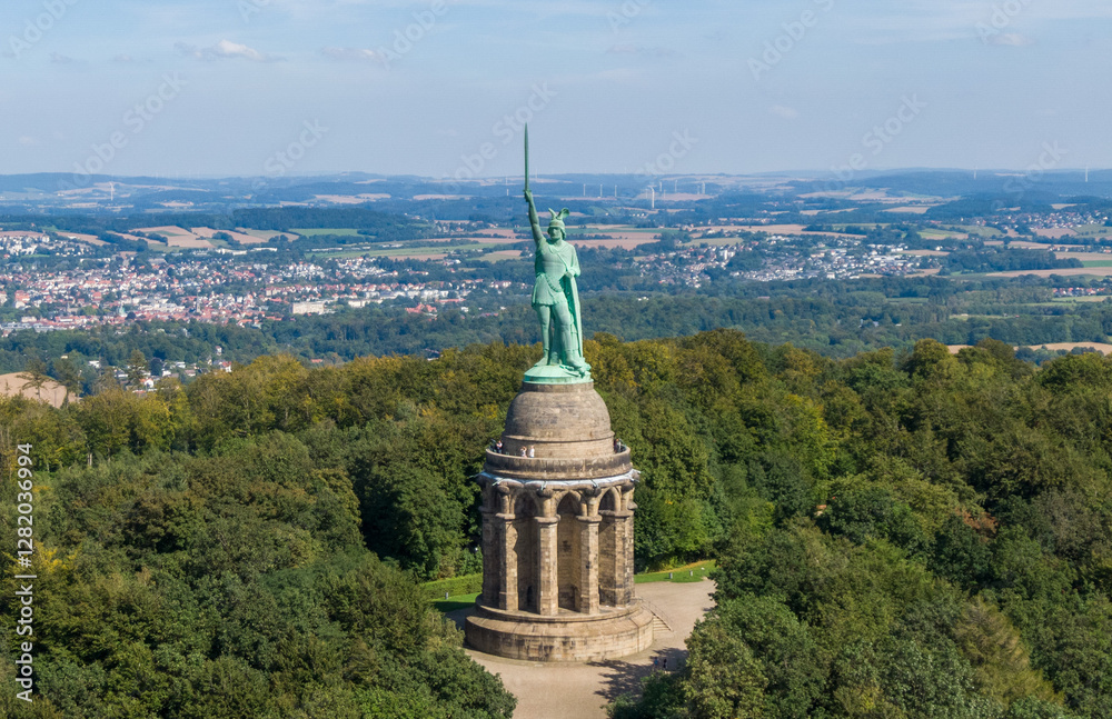 Hermann Memorial, a monument of war chief Arminius in Germany