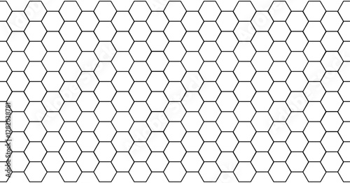 hexagon geometric pattern. seamless hex background. abstract honeycomb cell. vector illustration. design for the background flyers, ad honey, fabric, clothes, texture, textile pattern