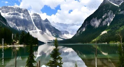 Lake Braies landscape