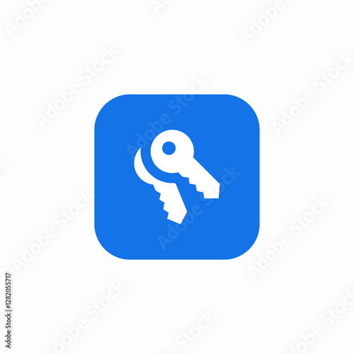 keys unlock safety icon sign vector