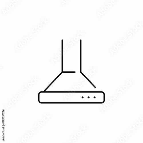 kitchen hood icon sign vector