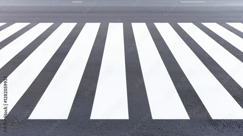 custom made wallpaper toronto digitalPedestrian Crosswalk with Striped Lines and Empty Billboards Nearby