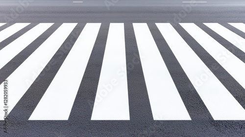 Wallpaper Mural Pedestrian Crosswalk with Striped Lines and Empty Billboards Nearby Torontodigital.ca