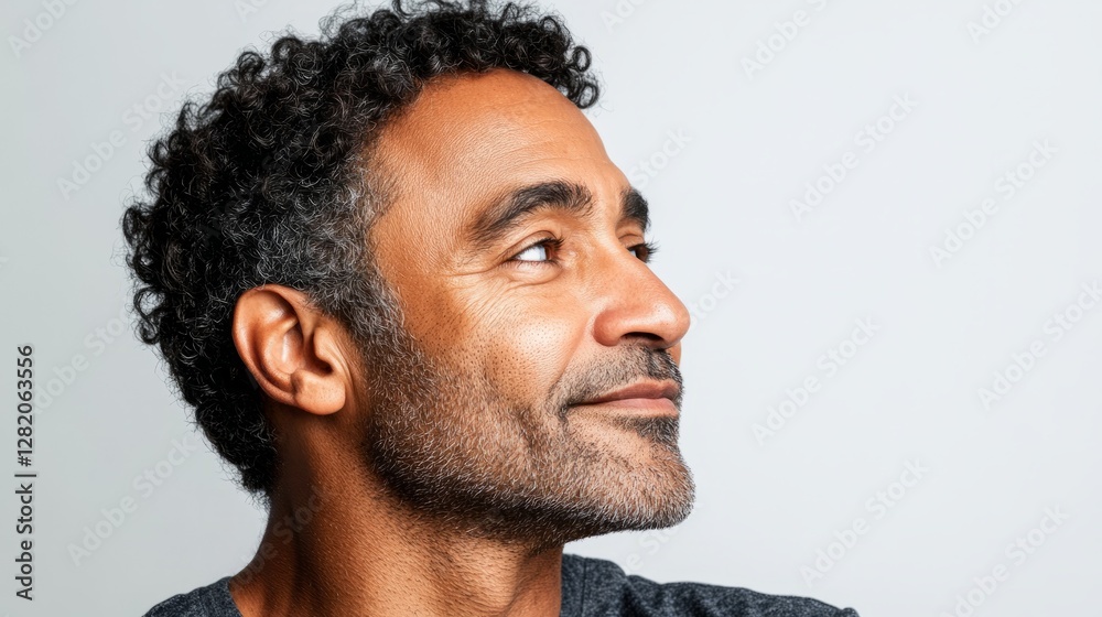 Obraz premium This image features a man.