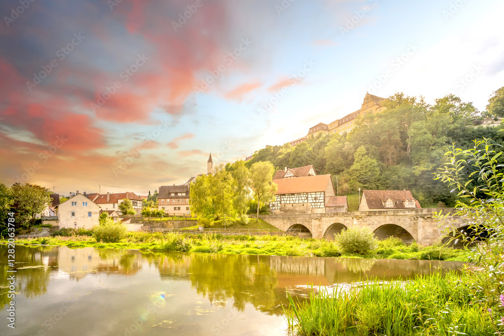 Altstadt, Kirchberg an der Jagst, Deutschland Altstadt, Kirchberg an der Jagst, Deutschland