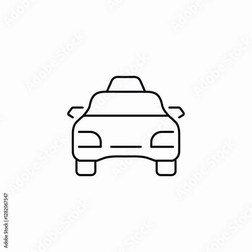 taxi services icon sign vector