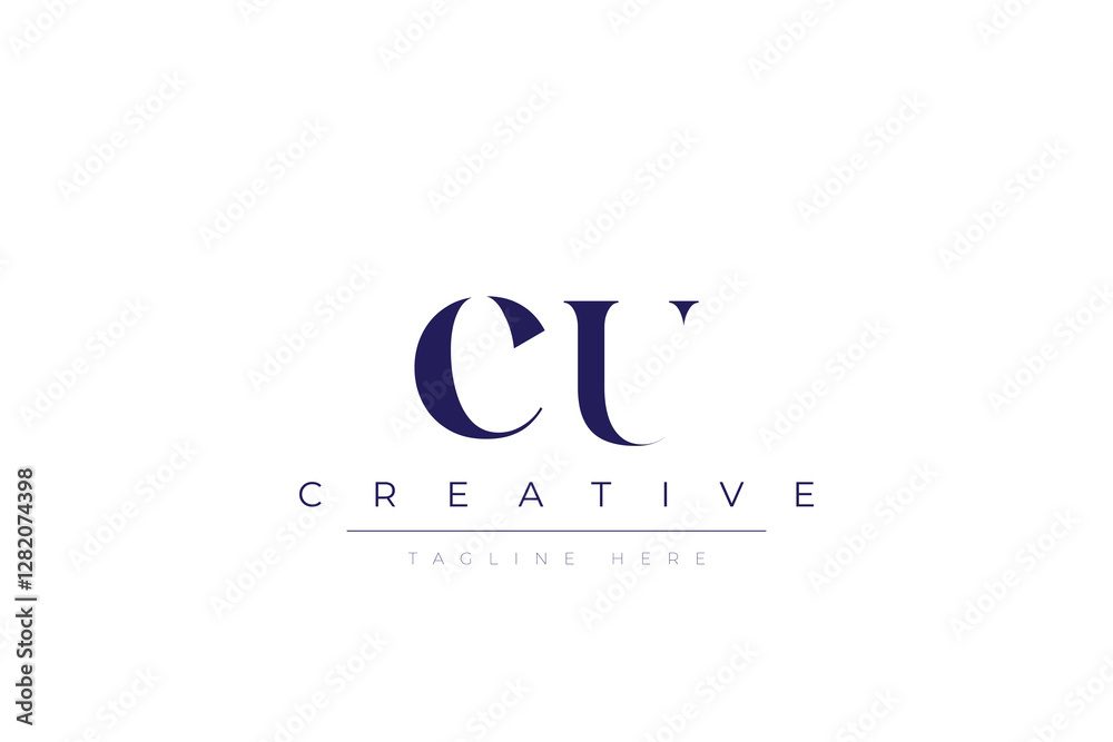cU abstract minimalist letters Logo Monogram. It is a minimalist logo, this logo is made by combining two letters cU abstract minimalist letters Logo Monogram. It is a minimalist logo, this logo is made by combining two letters