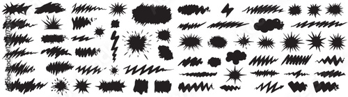 Black and white seamless pattern with zebra and nature-inspired decorative elements
