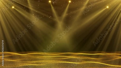 Bright orange sparks flying on black background