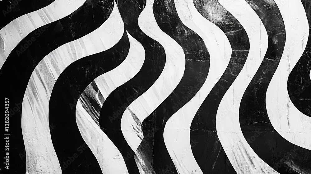 Obraz premium black and white abstract patterns with sharp motion, modern and bold design, textured and dramatic composition, artistic and clean tones