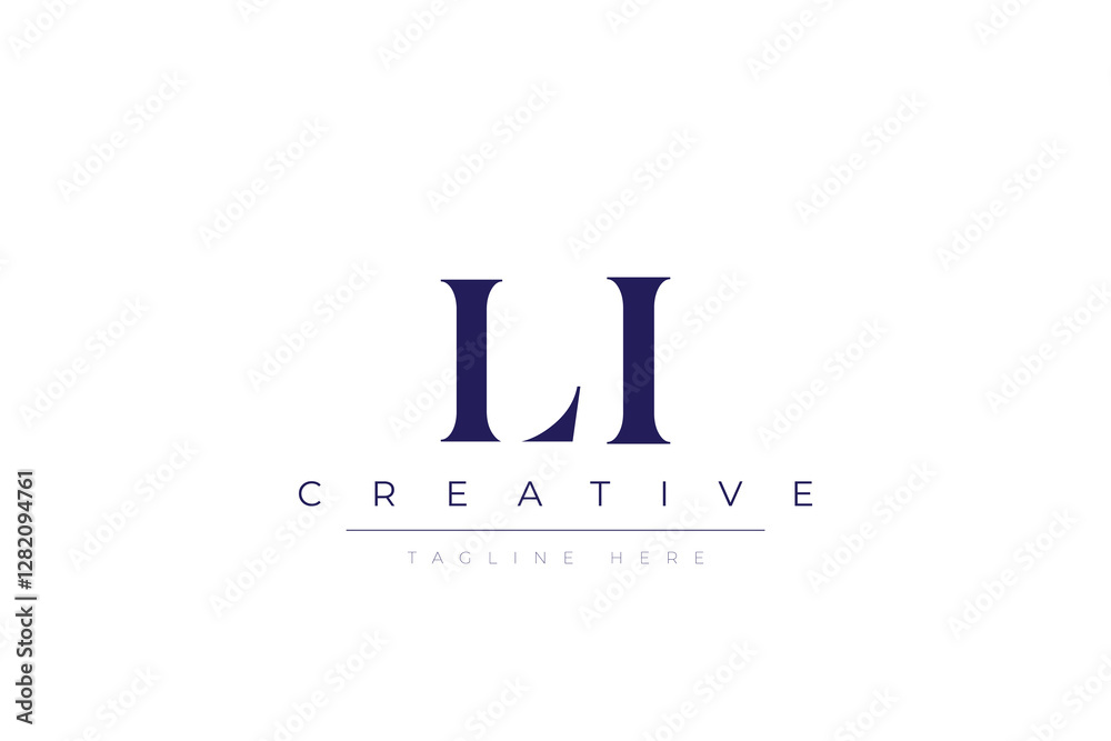 lI abstract minimalist letters Logo Monogram. It is a minimalist logo, this logo is made by combining two letters lI abstract minimalist letters Logo Monogram. It is a minimalist logo, this logo is made by combining two letters