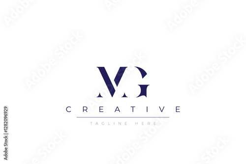mG abstract  minimalist letters Logo Monogram. It is a minimalist logo, this logo is made by combining two letters