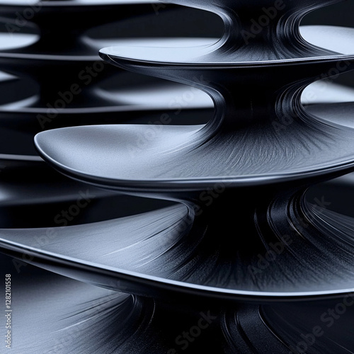 Abstract Liquid Waves in a Monochrome Setting