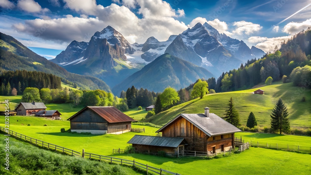 swiss mountain landscape swiss mountain landscape