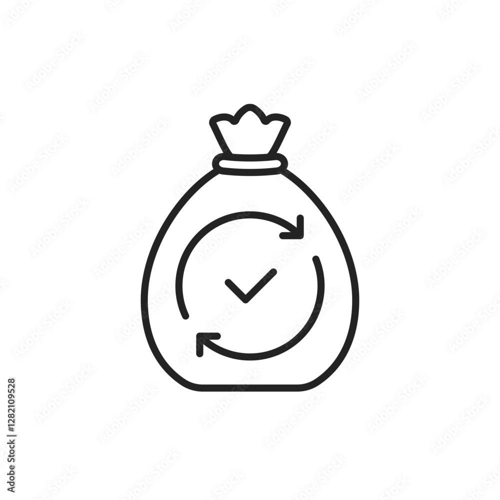money transfer icon like thin line moneybag money transfer icon like thin line moneybag