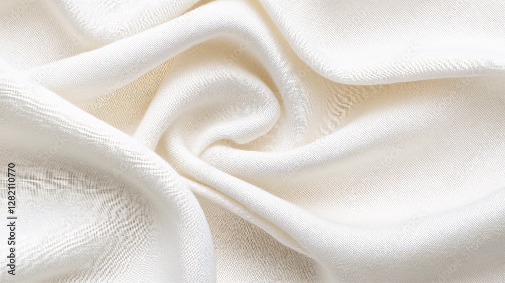Obraz premium A Close Up Image Of White Fabric Drapes