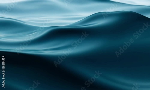 Wallpaper Mural Glowing Steel Blue and Soft Gray Ripples in an Organic, Flowing Transition Torontodigital.ca
