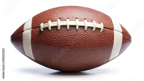 American Football on White Background