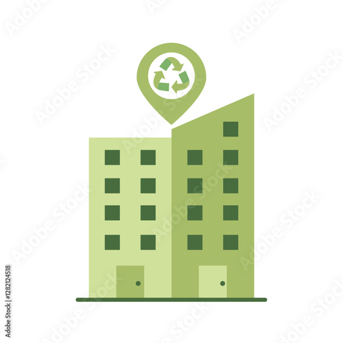 Sustainable Tourism Eco Hotel Icon