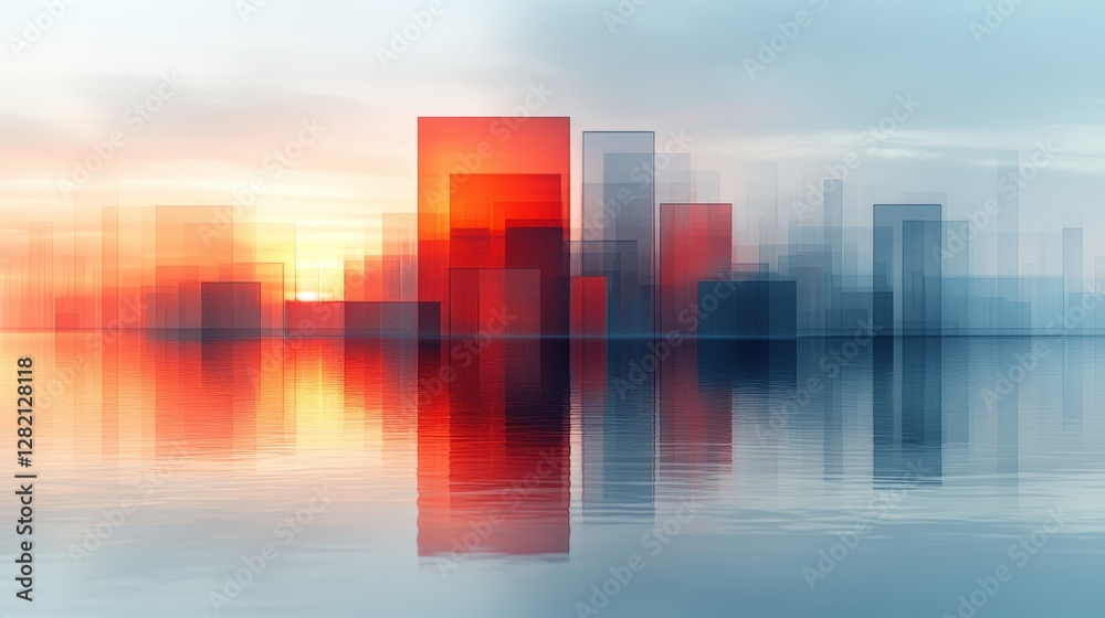 Abstract Minimalist Vector Art with Soft Pastel Gradients and Shapes Abstract Minimalist Vector Art with Soft Pastel Gradients and Shapes