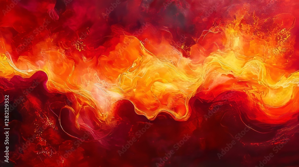 flowing red and orange waves, dynamic and artistic composition, textured and radiant design, bold and glowing atmosphere flowing red and orange waves, dynamic and artistic composition, textured and radiant design, bold and glowing atmosphere