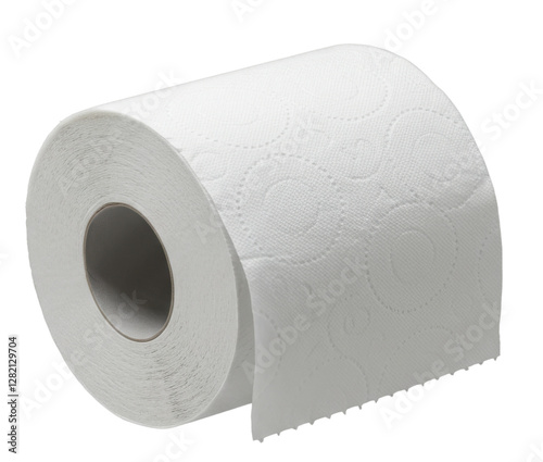 Soft white toilet paper roll, wiping, wipe, bath tissue, isolated transparent png