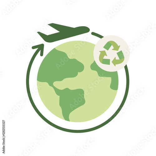 Sustainable Tourism Globe Icon