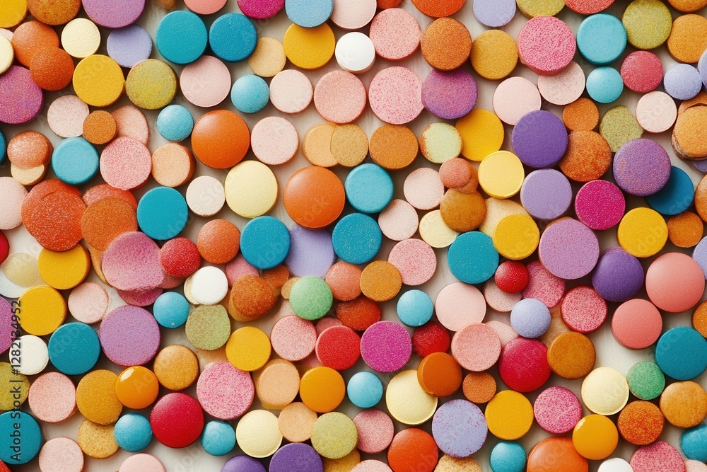 Pillen: Array of Colorful Pills and Tablets in Various Shapes for Pharmacy and Medicine Concept Pillen: Array of Colorful Pills and Tablets in Various Shapes for Pharmacy and Medicine Concept