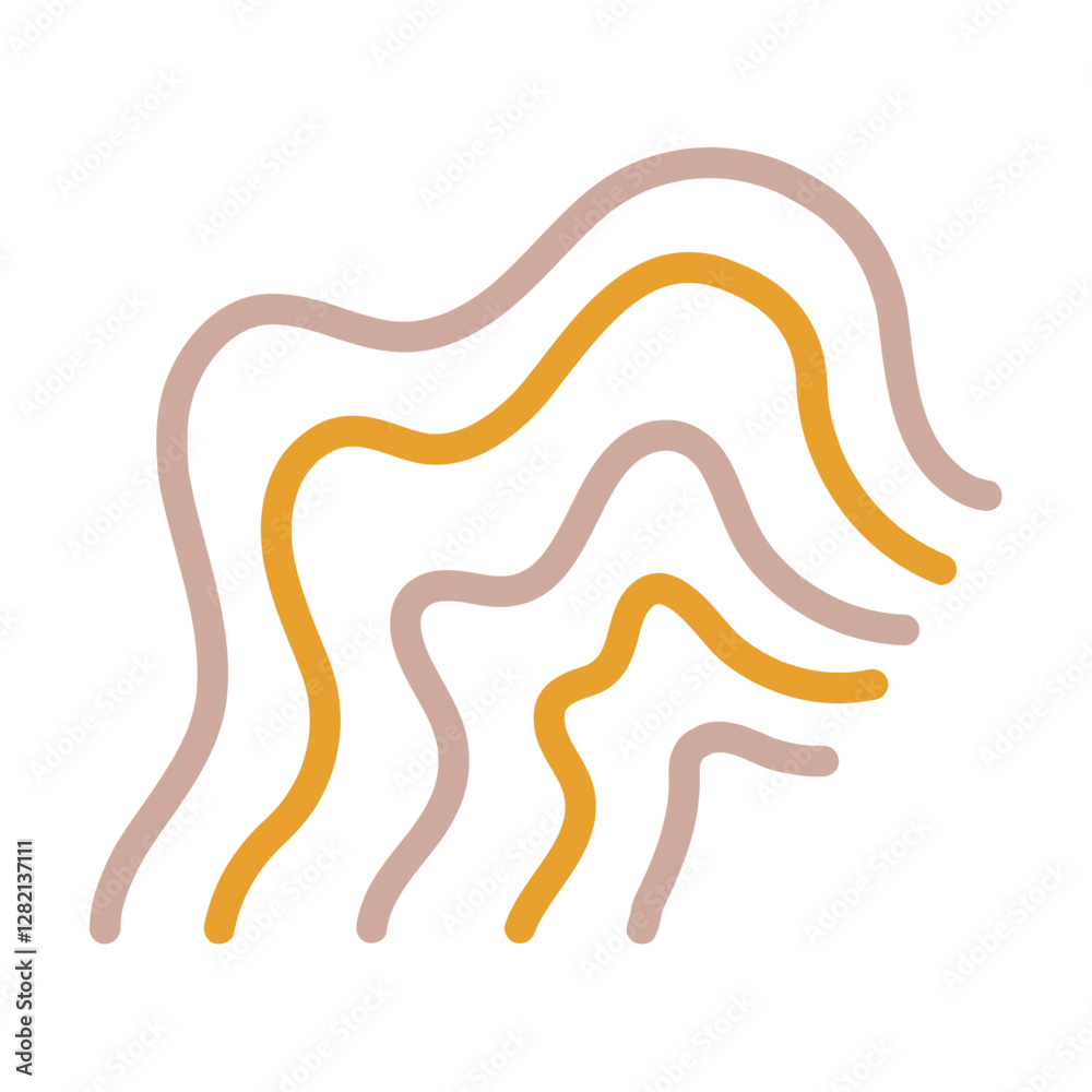 Abstract Shapes Wavy Flowing Lines Artistic Expression Abstract Shapes Wavy Flowing Lines Artistic Expression