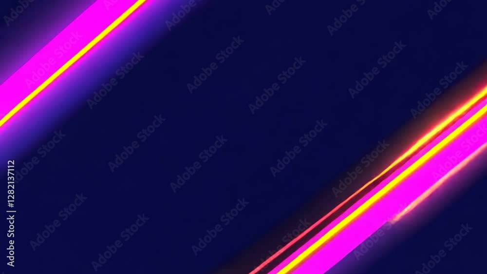 Vibrant Neon Abstract Lines on Dark Background in Futuristic Style Vibrant Neon Abstract Lines on Dark Background in Futuristic Style