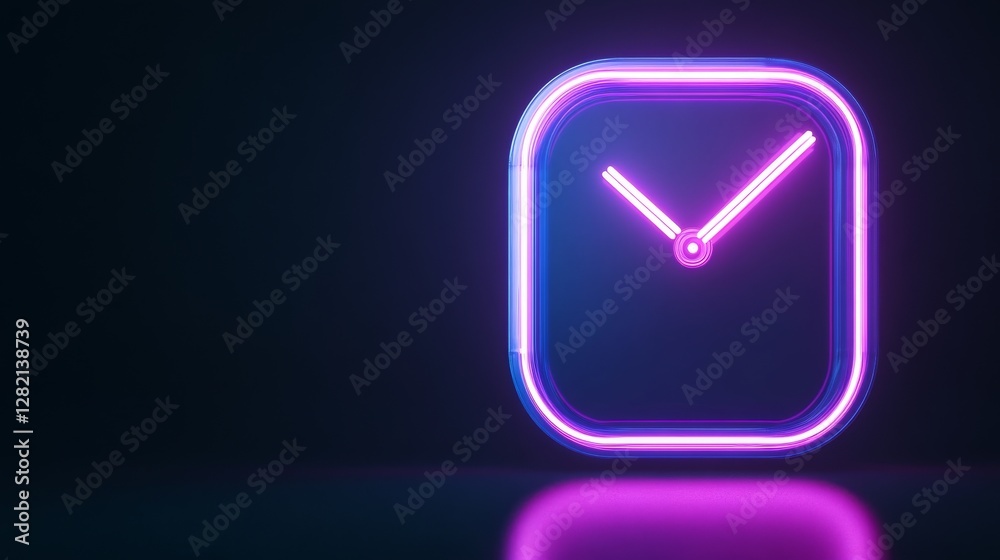 Neon Holographic Clock – Futuristic Glowing Timepiece, Cyberpunk Aesthetic, High-Tech Sci-Fi Art Neon Holographic Clock – Futuristic Glowing Timepiece, Cyberpunk Aesthetic, High-Tech Sci-Fi Art