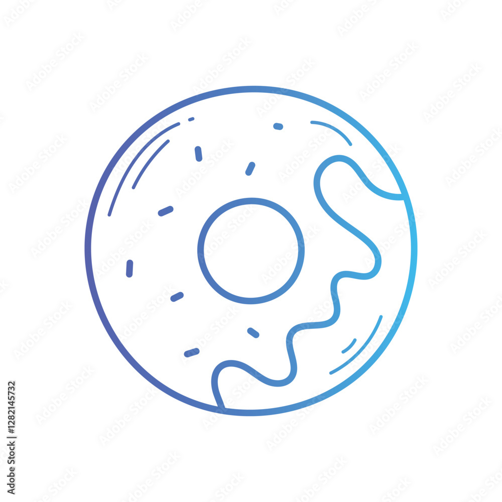 Donut Vector icon Donut Vector icon